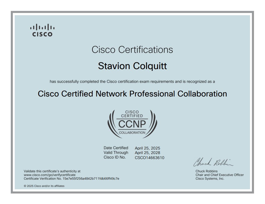 CCNP Collaboration certification